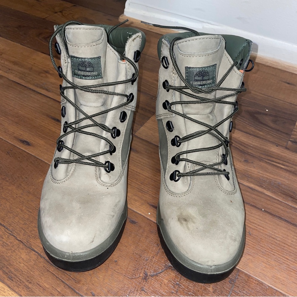 Men’s 6 Inch Timberland Olive Green field boots